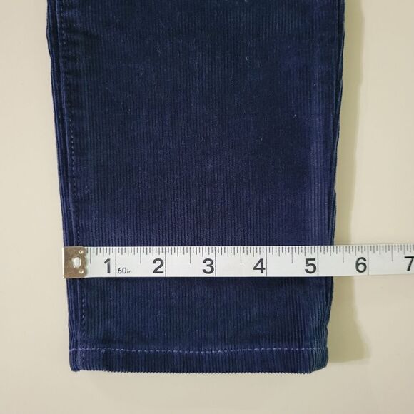 Gap Women's Navy Always Skinny Coupe Toujours Svelte Corduroy Pants - Picture 8 of 10